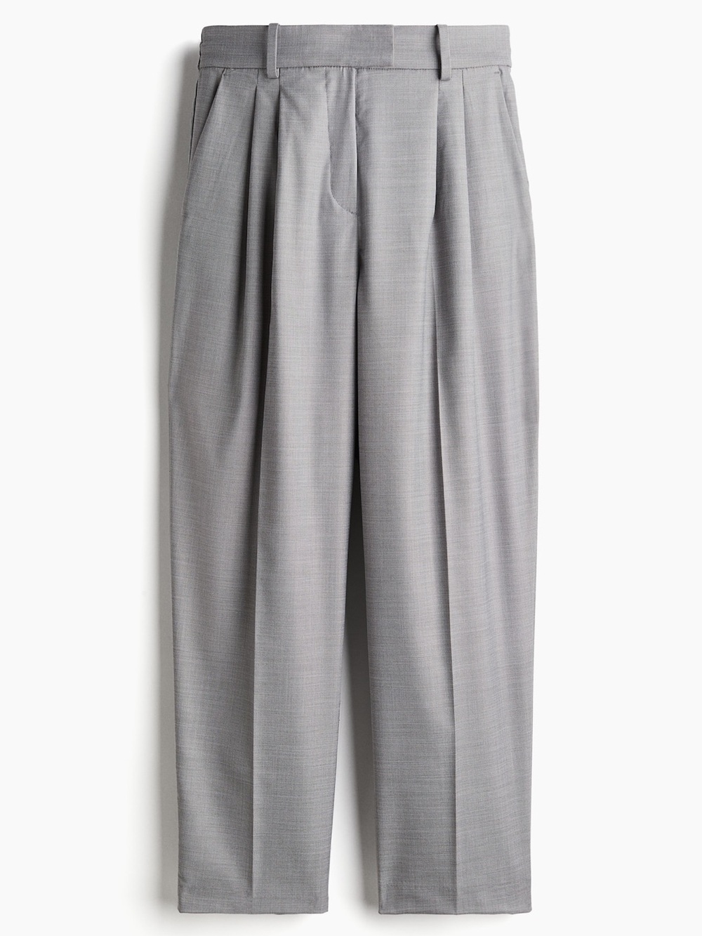 H&M ANKLE-LENGTH TROUSERS in Grey Marl